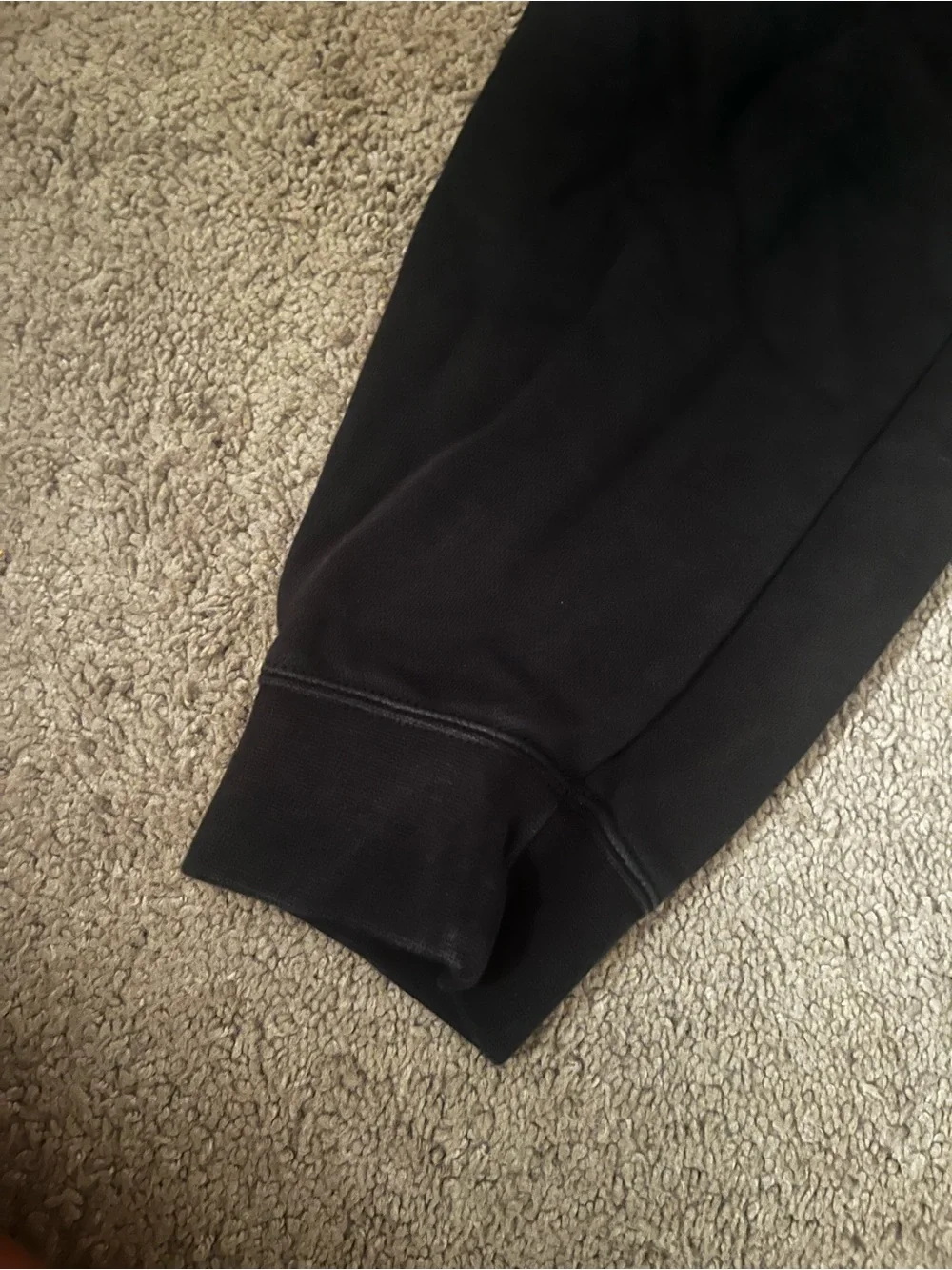 Nike Black Jogger Sweatpants with Gold Swoosh